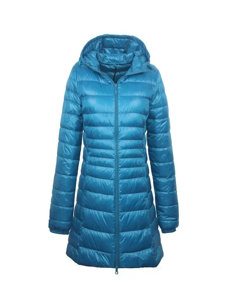 Rachael – Long Quilted Women's Winter Coat