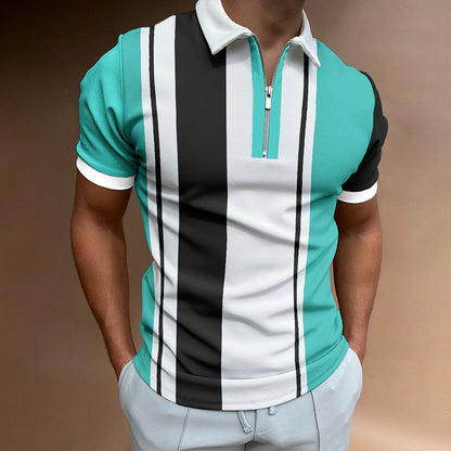 Bobby – Casual Men's T-Shirt with Striped Pattern