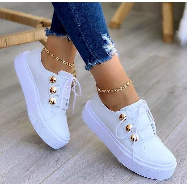 Ann – Women's Studded Lace-Up Shoes