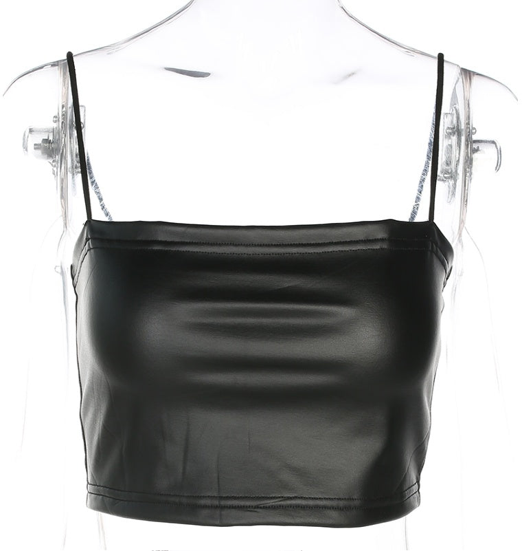 Georgina – Vegan Leather Top