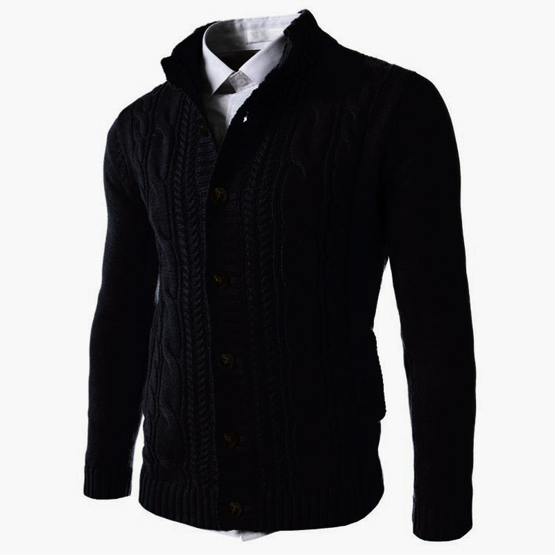 Raymond – Stand Collar Knit Button Men's Cardigan