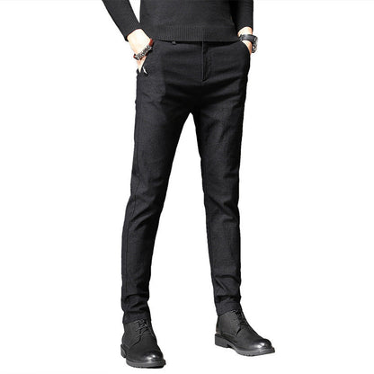 Phillip – Slim Fit Elastic Pencil Trousers for Men