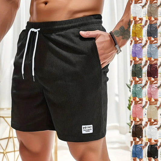 Adele – Casual Summer Cord Shorts with Lace-Up for Women