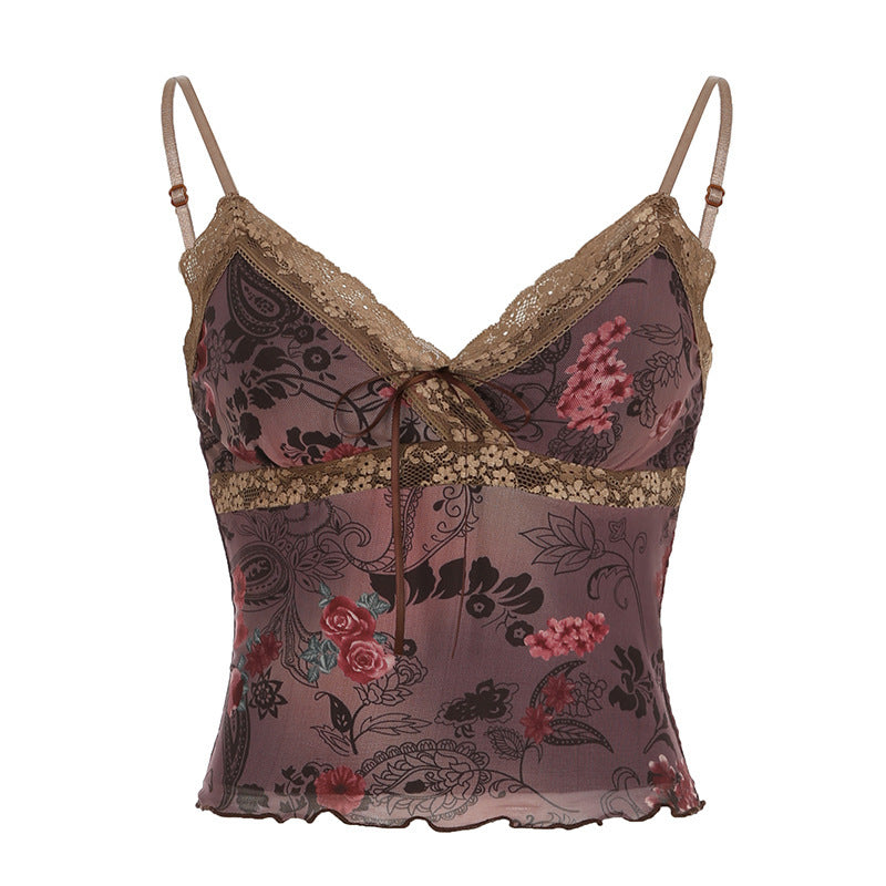 Amy – Floral Pattern Women's Camisole