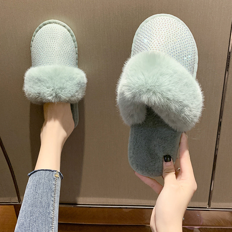 Sharon – Flat Women's Sandals with Rhinestones