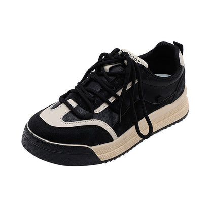 Ruth – Casual Sneakers in Milk Tea Tones with Thick Sole