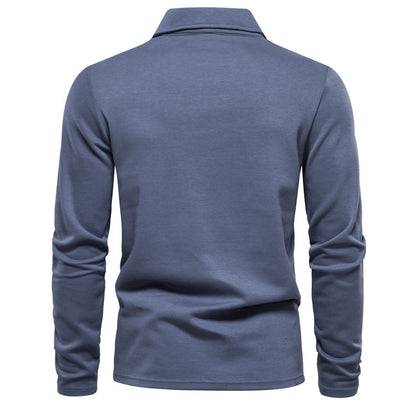 Martin – Long Sleeve Polo Shirt for Men in Solid Design