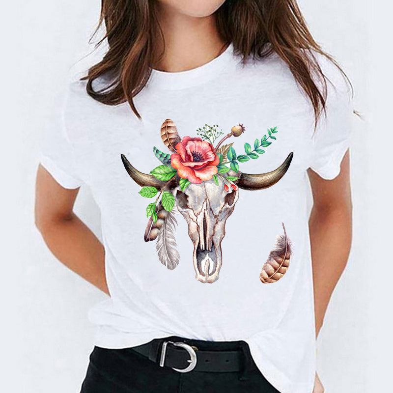 Joanne – Cute Cartoon Short Sleeve Shirt
