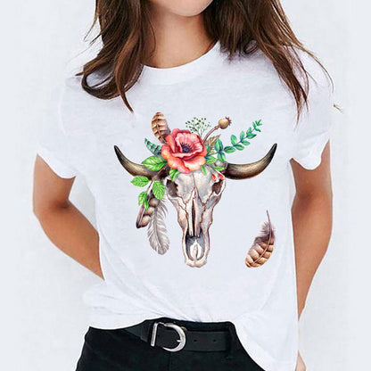 Joanne – Cute Cartoon Short Sleeve Shirt