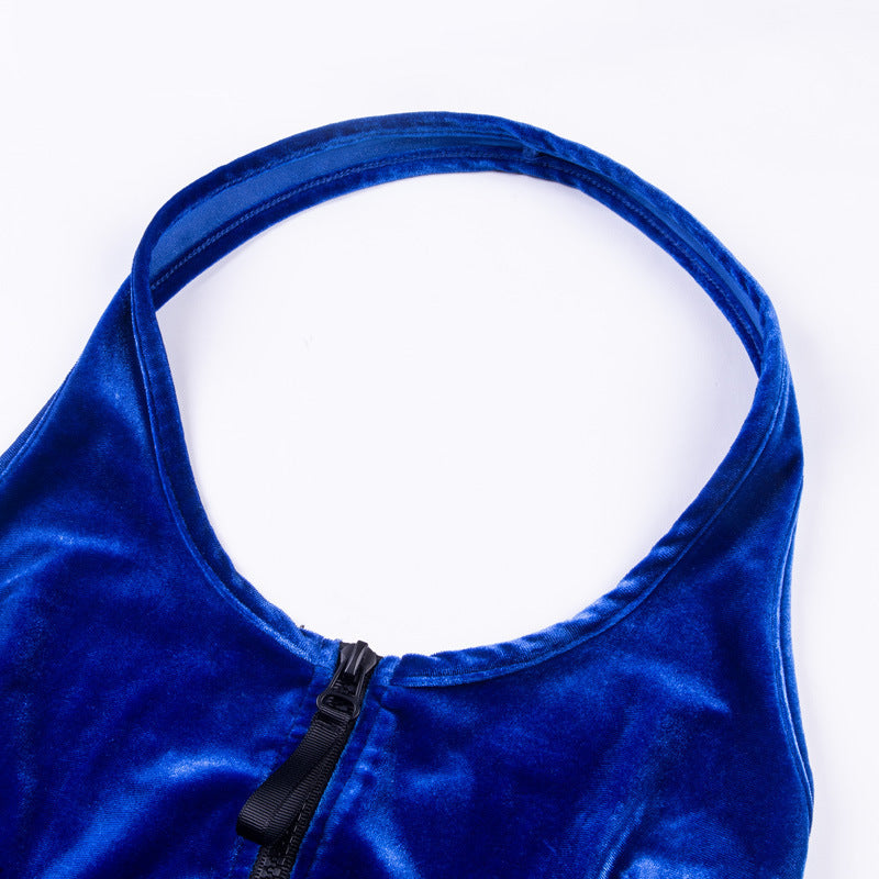 Clara – Casual Velvet Jumpsuit