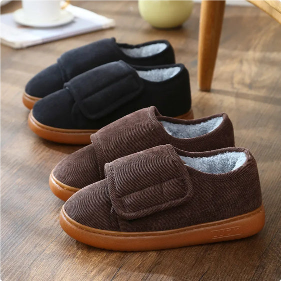 Andrea – Cozy Cotton Slippers with Easy Entry