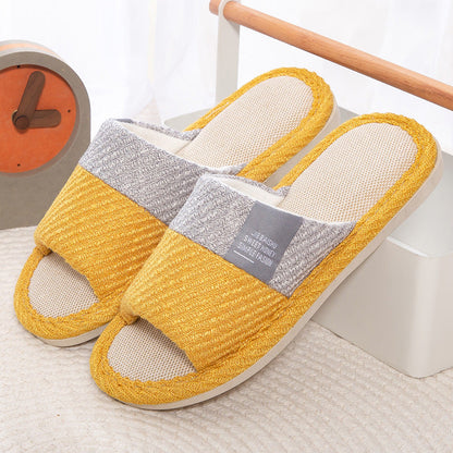 Jasmine – Linen Bedroom Slippers for Women
