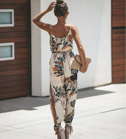 Francesca – Backless Jumpsuit with Pockets and V-Neck