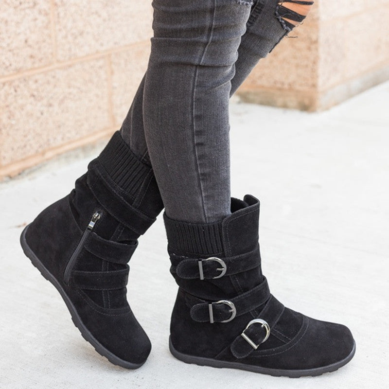 Ronald – Comfortable Winter Boots with Strap and Buckle