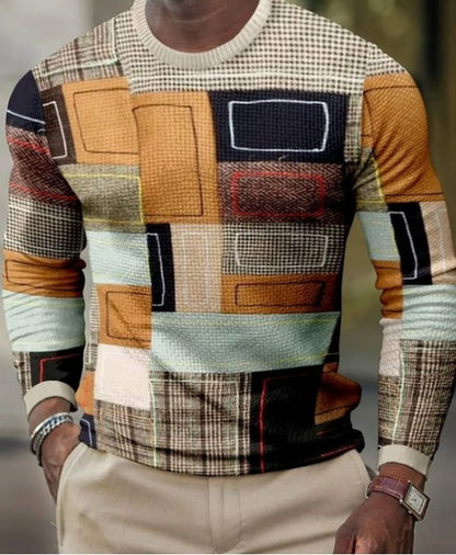 Ronald – 3D Sweater for Men with Long Sleeves