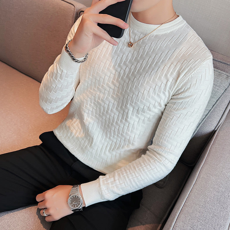 Leslie – Slim Fit Crew Neck Sweater in Breathable Knit