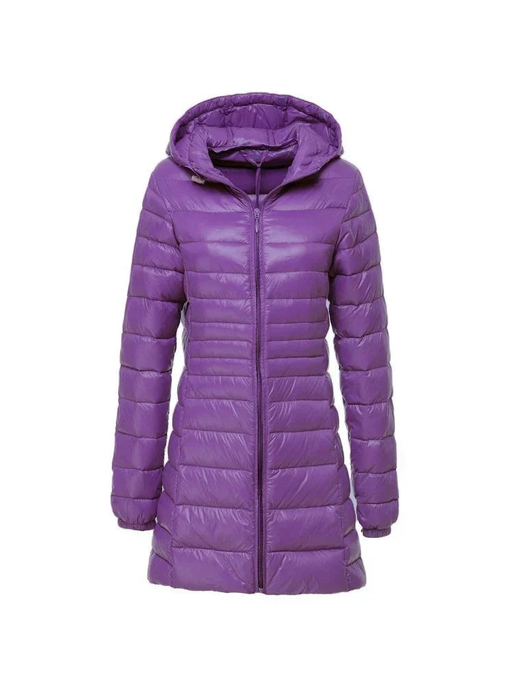 Rachael – Long Quilted Women's Winter Coat