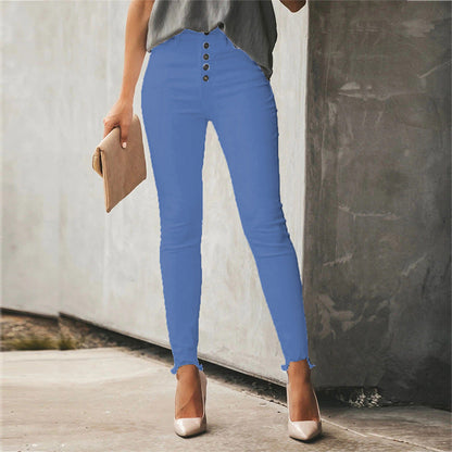 Leah – Casual Women's Solid Pants