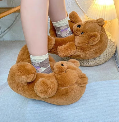 Robyn – Cozy Capybara Plush Slippers Made of Cotton