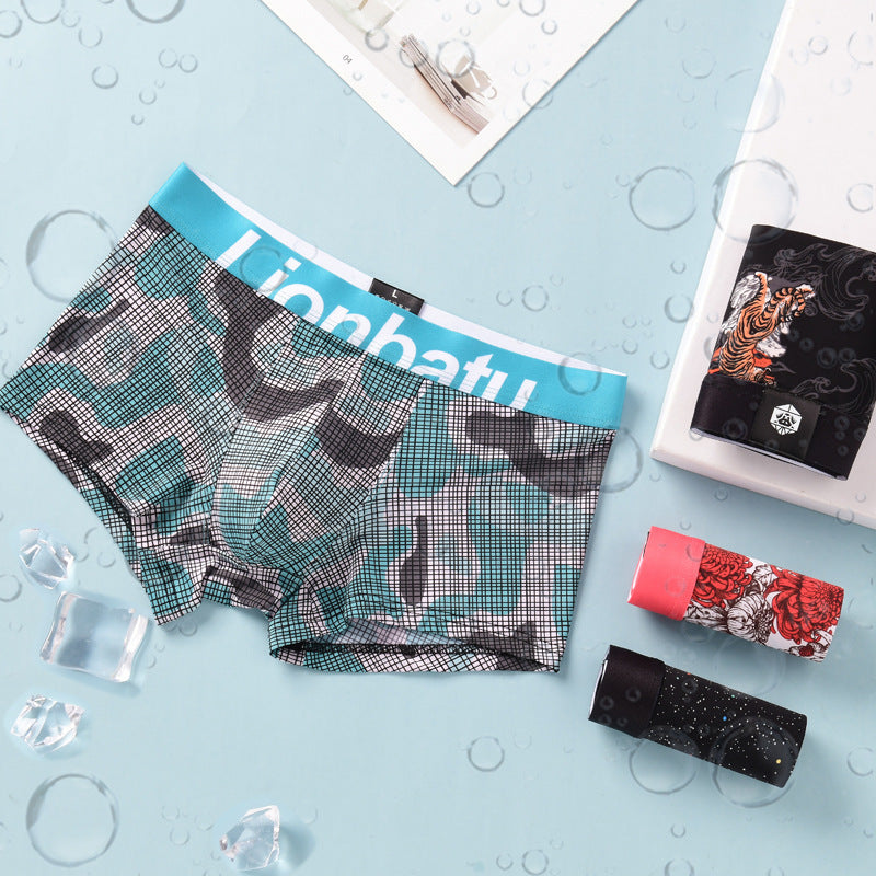 Craig – Breathable Men's Boxers in Ice Silk