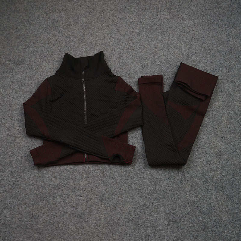 Michelle – Three-Piece Stretch Yoga Fitness Suit