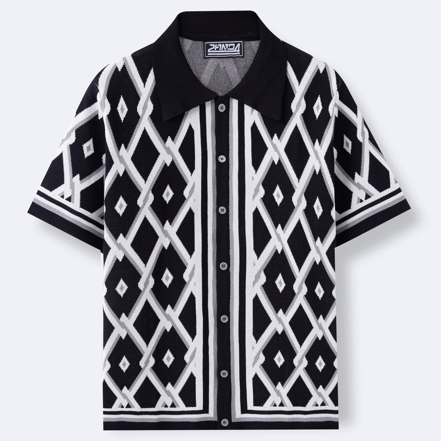 Ruth – Summer Jacquard Knit Short Sleeve Cardigan