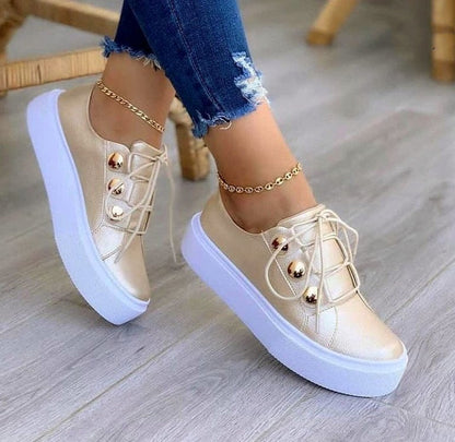 Ann – Women's Studded Lace-Up Shoes