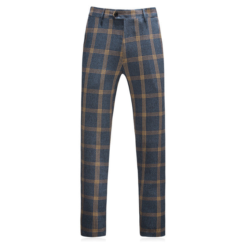 Rhys – Elegant Men's Suit with Check Pattern