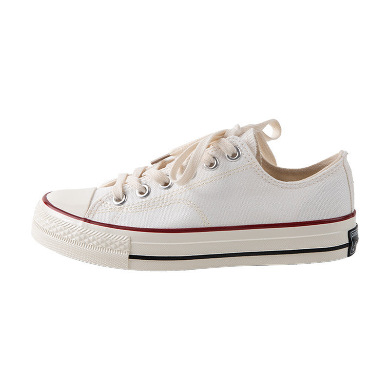 Kathryn – Low Canvas Shoes in 1970s Style