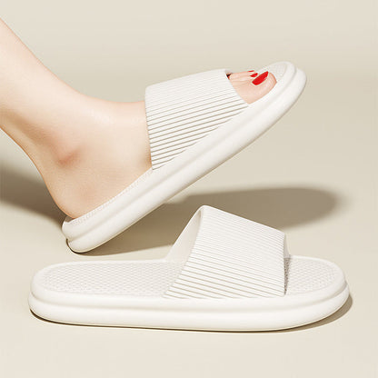 Lily – Striped Non-Slip Women's Slippers