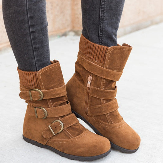 Ronald – Comfortable Winter Boots with Strap and Buckle