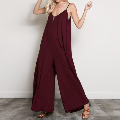 Audrey – Summer Jumpsuit with V-Neck for Women