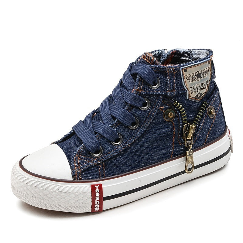 Rose – Breathable Denim Sneakers for Kids