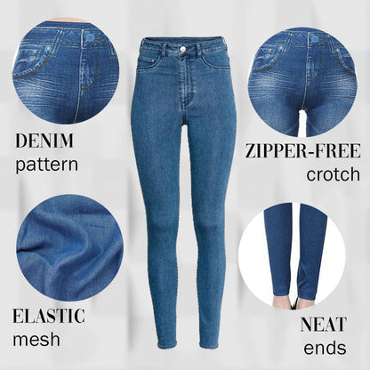 Melissa – High-Rise Skinny Jeans in Stretch Denim