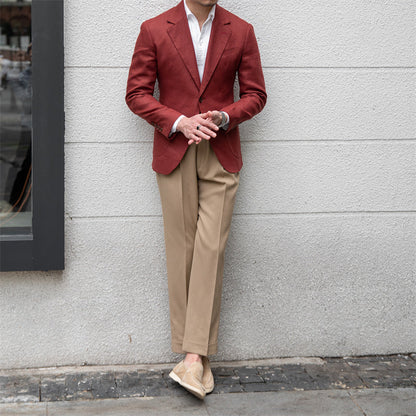 Trevor – Men's Suit in Pure Linen with Expert Craftsmanship