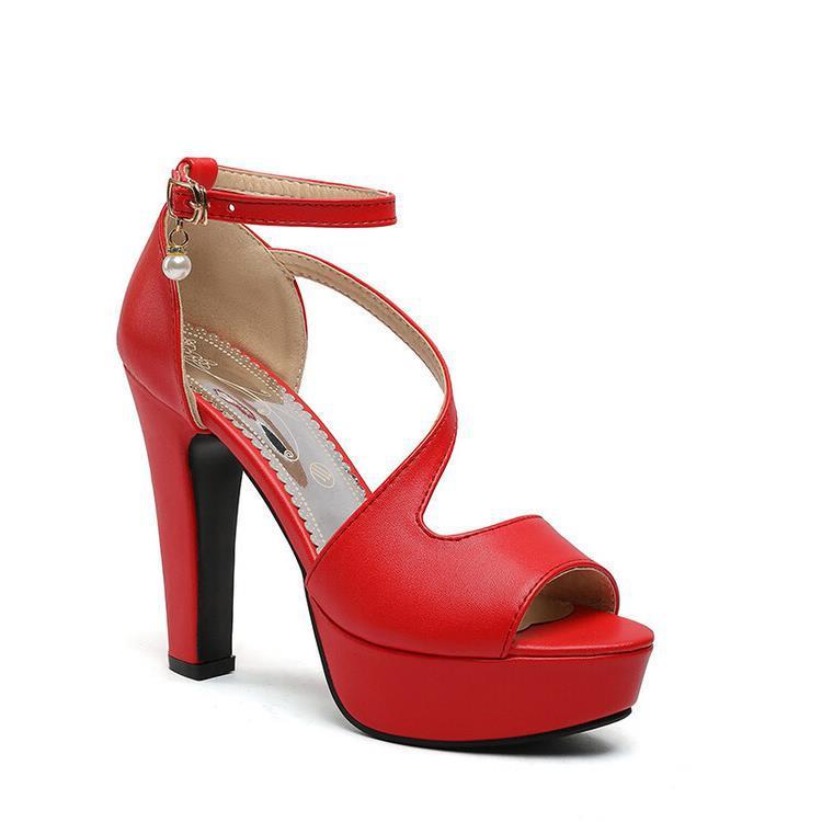 Susan – Roman Shoes with Chunky Heels