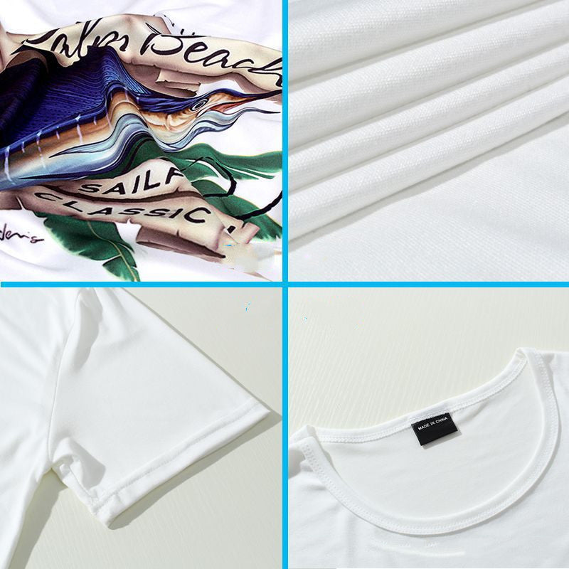 Austin – Short Sleeve T-Shirt with Forest Bear Design