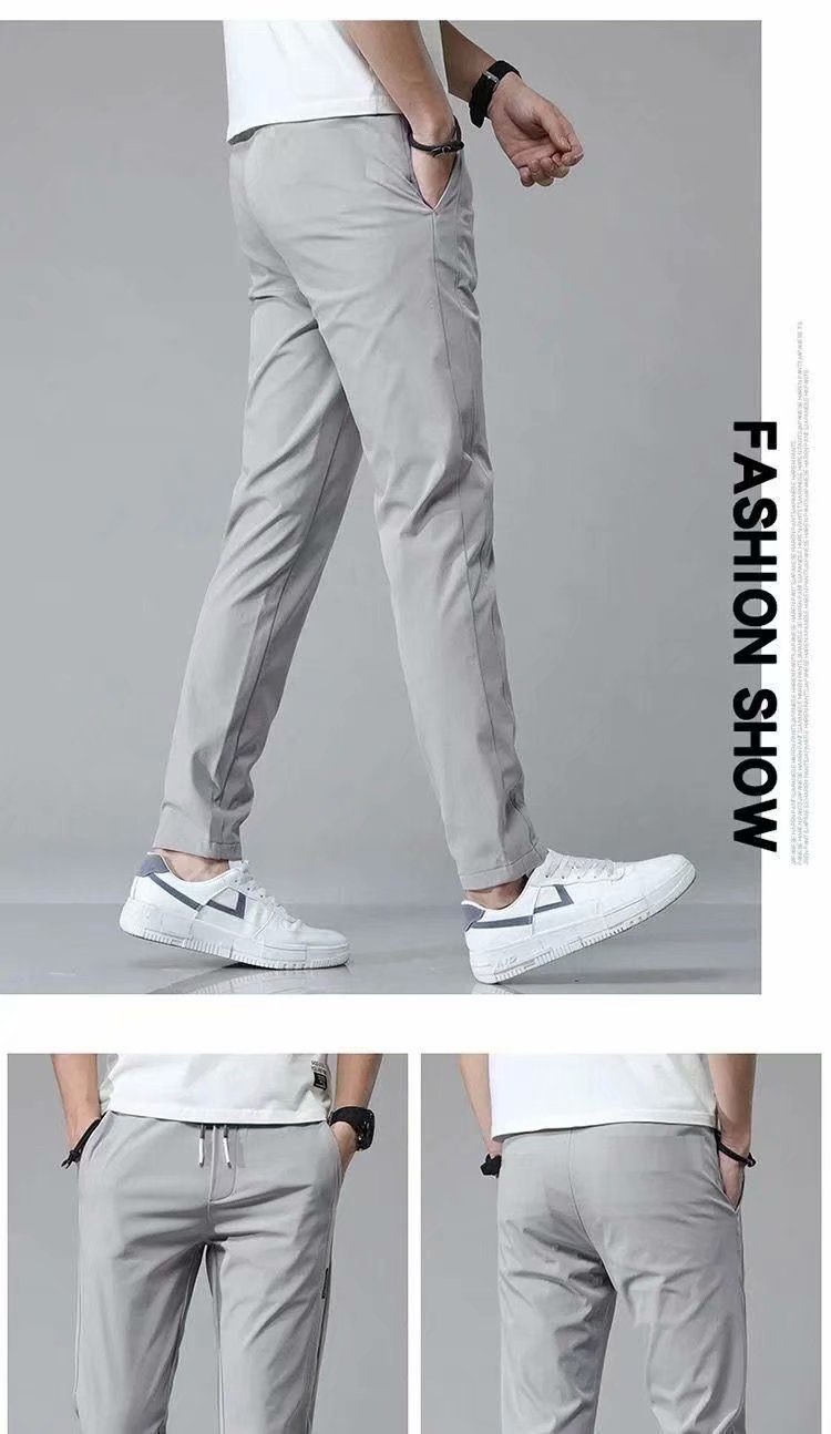 Nick – Casual Men's Sweatpants with Drawstring in Korean Style