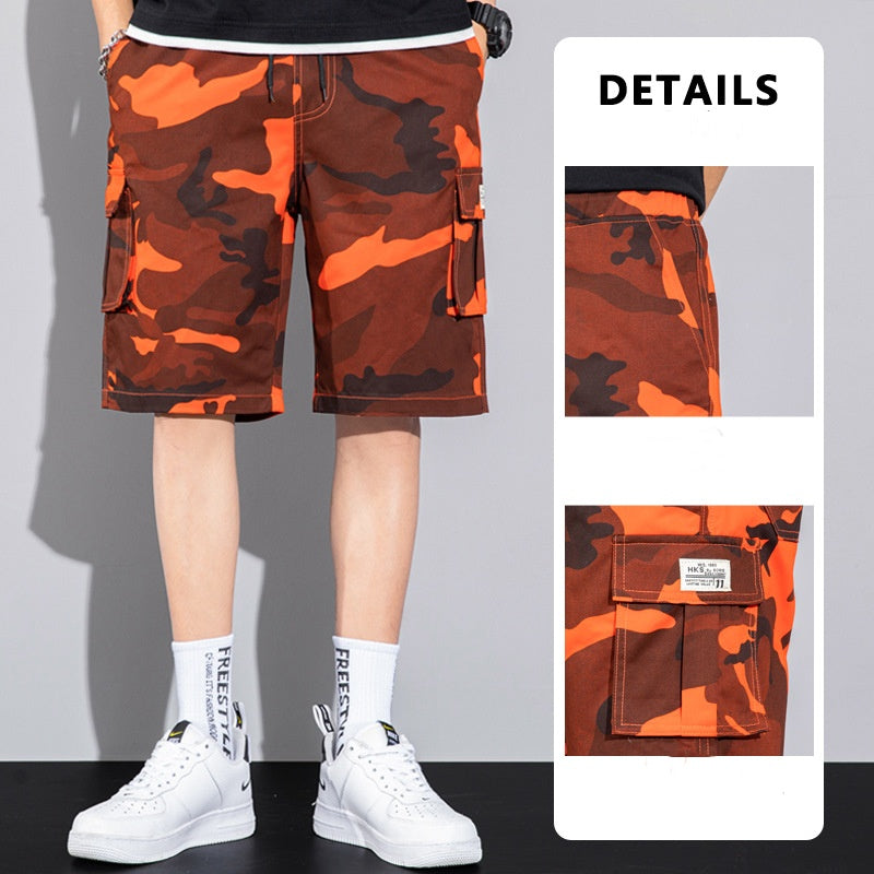 Dan – Casual Cargo Shorts with Drawstring and Multiple Pockets for Men