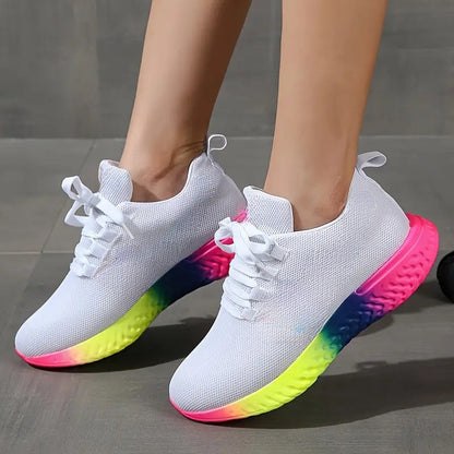 Jenny – Fashionable Women's Sneakers with Rainbow Sole