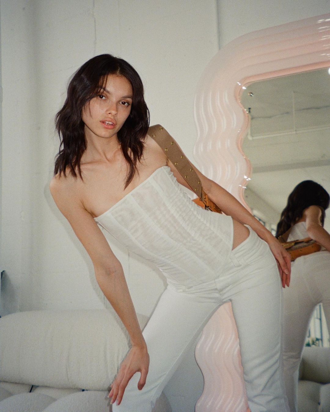 Mary – Sleeveless Mesh Tube Top for Women