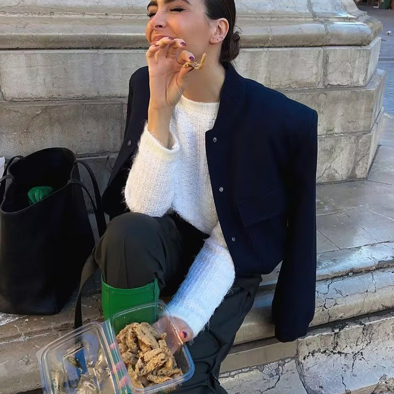 Betty – Stylish Women's Jacket with Pockets and Stand Collar