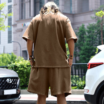 Nick – Casual Two-Piece Athletic Set with Crew Neck and Short Sleeves