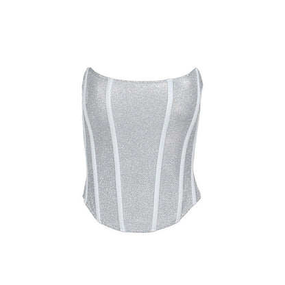 Denise – Shiny Slimming Corset Tube Top