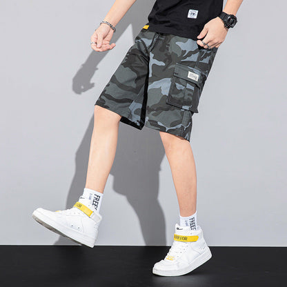 Dan – Casual Cargo Shorts with Drawstring and Multiple Pockets for Men