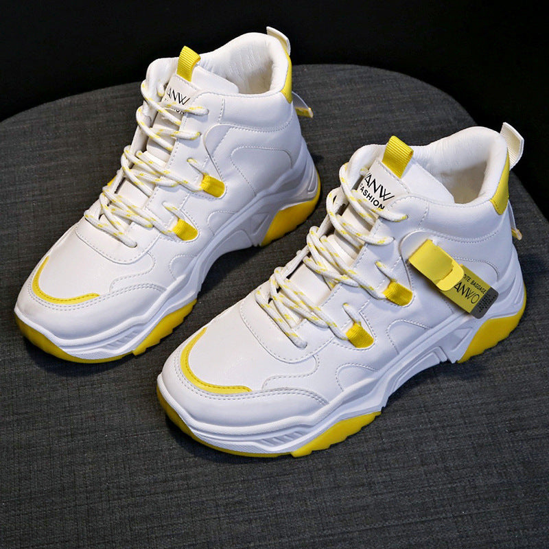 Gabrielle – High-Top Women's Sneakers in White