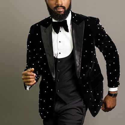 Aidan – Men's Casual Blazer with Dots