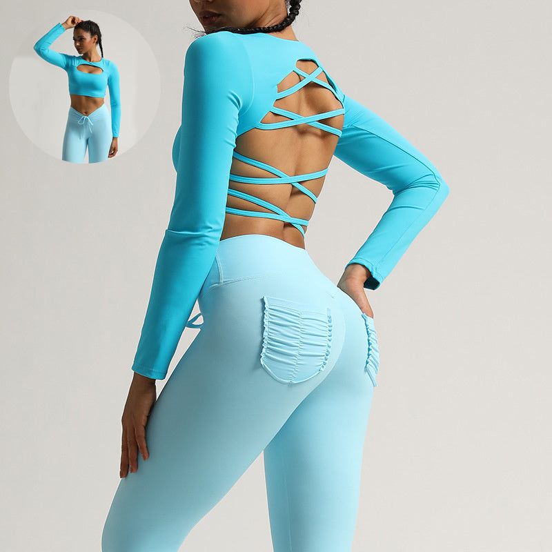 Ruth – Sporty Women's Yoga Top with Cutouts