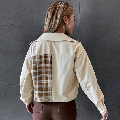 Linda – Casual Women's Coat with Lapel Collar