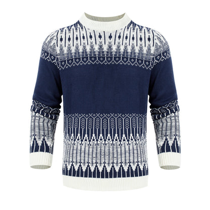Michael – Unisex Sweater with Fair Isle Pattern